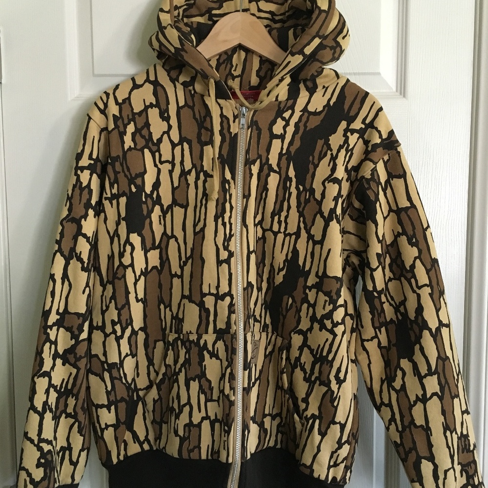 Supreme x Coldworld Tree Bark Camo Hoodie F/W 2006
